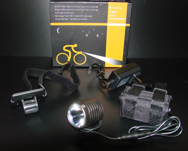 High power LED light for cycling, snowboarding, rockclimbing, skiing and snowboarding